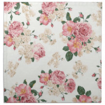 Serviette conçue florale