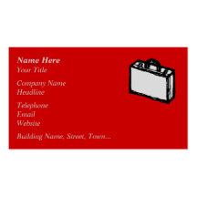 Serviette de bureau ou valise de voyage. Croquis s Cartes De Visite Professionnelles