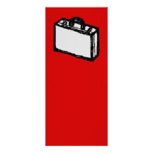 Serviette de bureau ou valise de voyage. Croquis s Double Carte Personnalisée