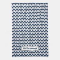 Serviette de cuisine classique de Chevron d'ondula linges de cuisine