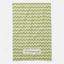 Serviette de cuisine classique de Chevron d'ondula linges de cuisine
