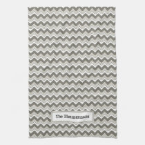 Serviette de cuisine classique de Chevron d'ondula linges de cuisine