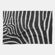 Serviette de cuisine de motif de rayure de zèbre linges de cuisine