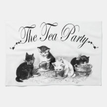 serviette de cuisine mignonne de thé de chatons serviettes pour les mains