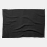 Serviette de cuisine noire solide serviette pour les mains