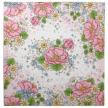 Serviette de rose de thé réglée (rose)