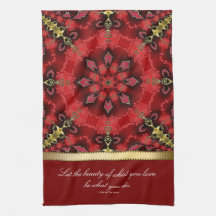 Serviette de thé géométrique de citation d'art d'o linges de cuisine