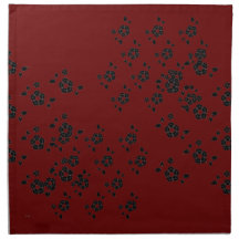 Serviette florale de flottement (de canneberge)