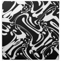 Serviette noire d'abrégé sur blanc