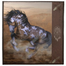 Serviette peinte de MoJo d'Américain de poney