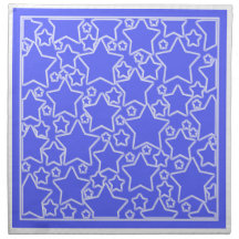 Serviettes bleues   et blanches de bigorneau d'éto