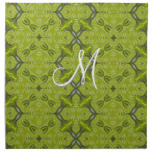 Serviettes Chartreuse de MoJo d'Américain de monog