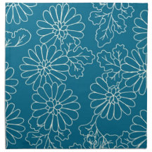 Serviettes de dîner élégantes florales crèmes de t
