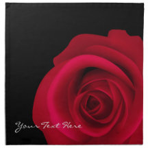 Serviettes personnalisables de Saint-Valentin de r