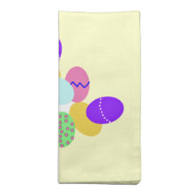 Serviettes/serviettes heureuses de Pâques