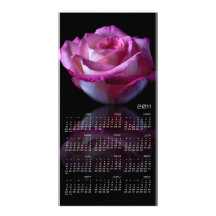 S'est levée la carte de calendrier de la verticale cartes de vœux avec photo