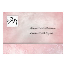 S'est levée la carte florale de RSVP Invitations Personnalisées