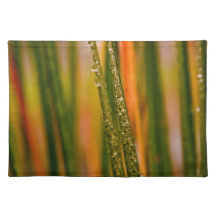 Sets de table verts abstraits
