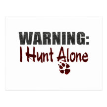 Seule chasse cartes postales