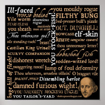 Shakespeare insulte la collection posters