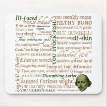 Shakespeare insulte la collection tapis de souris