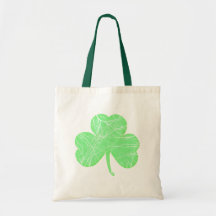 Shamrock affligé par cru sacs de toile