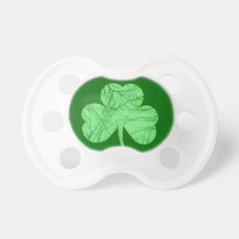 Shamrock affligé par cru sucettes pour bébé