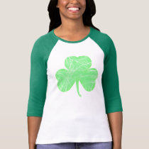 Shamrock affligé par cru t-shirts