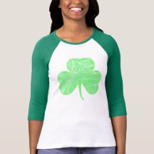 Shamrock affligé par cru t-shirt