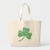 Shamrock Artsy pour le Jour de la Saint Patrick Sac De Toile