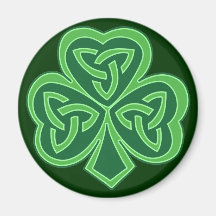 Shamrock celtique de noeud aimants pour réfrigérateur