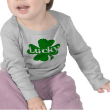 Shamrock chanceux de vert de jour de St Patricks d T-shirts