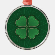 Shamrock chanceux décorations pour sapins de noël