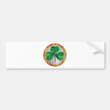 Shamrock en verre autocollant pour voiture