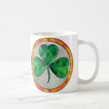 Shamrock en verre tasse