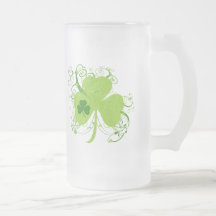 Shamrock irlandais vert mugs