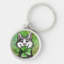 Shamrock Kitty Porte-clés
