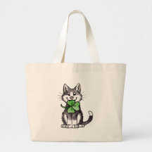 Shamrock Kitty Sac En Toile