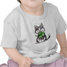 Shamrock Kitty T-shirts