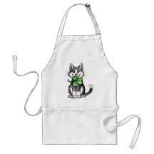 Shamrock Kitty Tablier