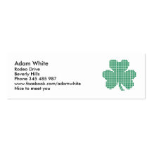 Shamrock Modèle De Carte De Visite
