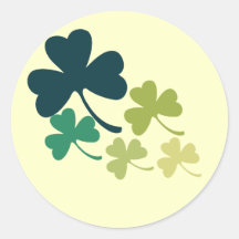 Shamrocks artistiques adhésifs