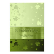 Shamrocks de jour de ´s de St Patrick - invitation