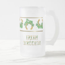 Shamrocks et mariage irlandais d'or tasses