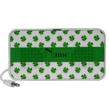 Shamrocks verts nommés personnalisés haut-parleur mobile