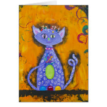 Shelia, the Paisley Monster Greeting Cards