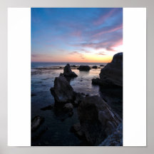 Shell échouent le coucher du soleil posters