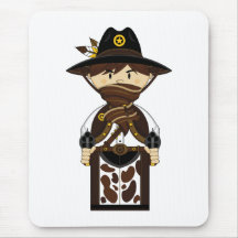 Shérif masqué Mousepad de cowboy Tapis De Souris