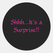 Shhh… c'est une surprise ! ! autocollants