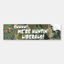 Shhhh - nous sommes des libéraux de Huntin ! Adhésifs Pour Voiture